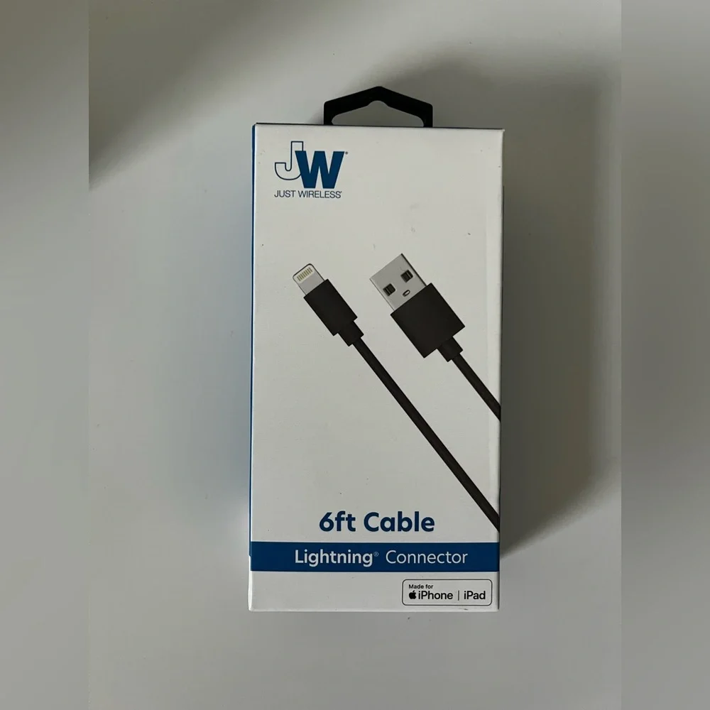 Just Wireless 6ft Black Lightning Cable